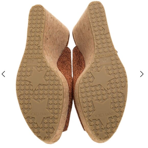 Jimmy Choo-Slingback Wedges - Never worn/NWT! EU40 (US 10) - Picture 7 of 8